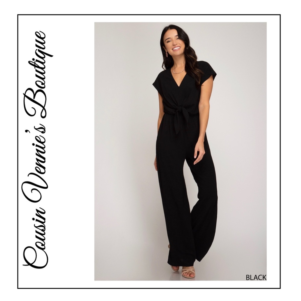 🔥🌹She+Sky Black Jumpsuit! 🍷🔥